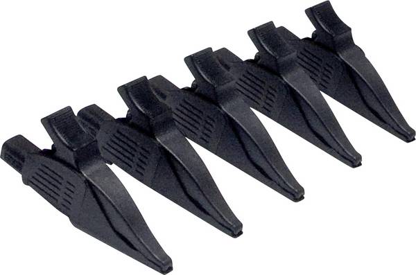 Chauvin Arnoux P01102099 Krokodillenklem Stekker 4 mm CAT III, CAT IV Zwart