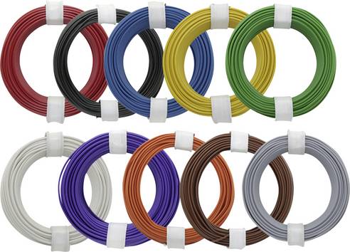 Donau Elektronik 118-MIX Draad  1 x 0.14 mm² Meerdere kleuren 1 set(s)