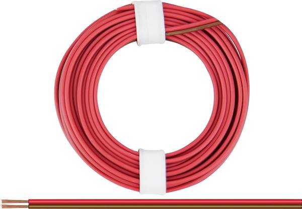 Donau Elektronik 225-08 Draad 2 x 0.25 mm² Rood-bruin 5 m