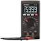 Digitale multimeter 'Voltcraft VC191' met LCD-display toont 5999. Functies omvatten spanning, stroom, weerstand, temperatuur.