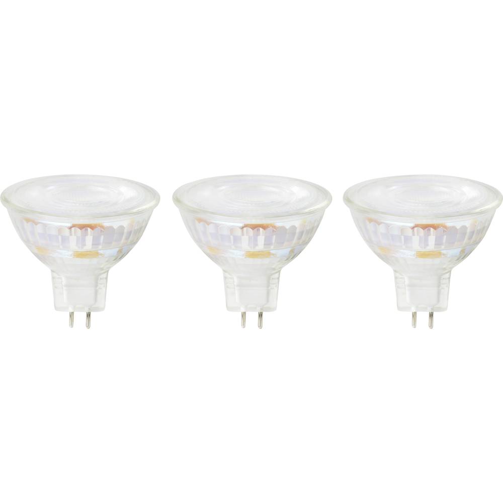 Sygonix SY-4893258 LED-lamp Energielabel E (A - G) G5.3 6.1 W = 35 W Warmwit (Ø x h) 50 mm x 44 mm 3 stuk(s)