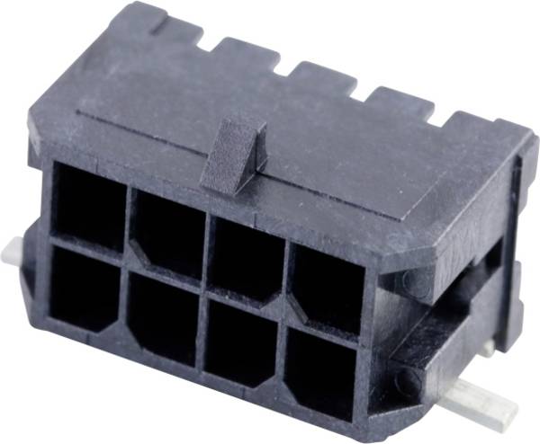 Molex 430450810 Male header, inbouw (standaard)  Totaal aantal polen: 8 Rastermaat: 3 mm Inhoud: 1 stuk(s) Tape on Full reel