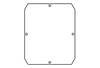 Molex MWE Industrial Solution 936040053 Behuizingsdeksel 144 x 119 x 1.5 Staal Verzinkt 1 stuk(s)