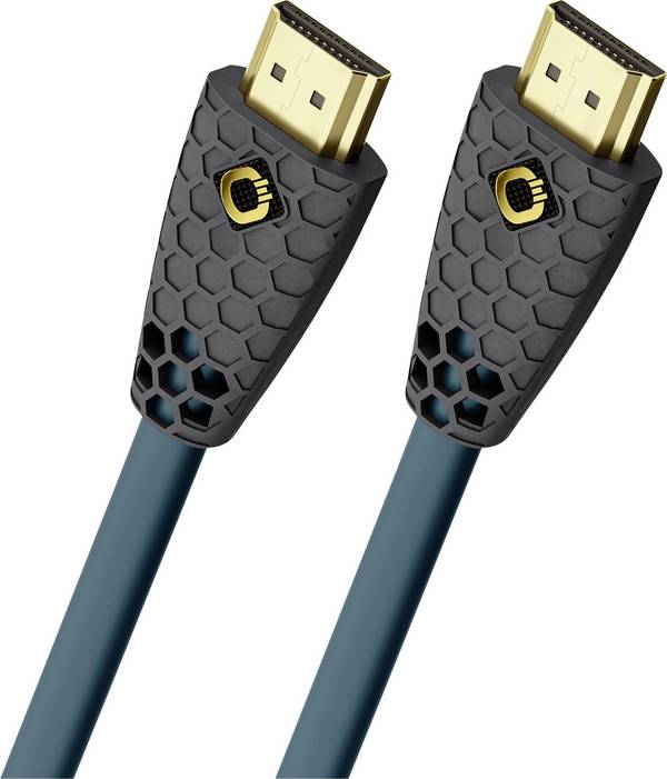 Oehlbach D1C92601 HDMI-kabel HDMI Aansluitkabel HDMI-A-stekker, HDMI-A-stekker 1.50 m Petrol-blauw, Antraciet 8K UHD