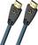 Twee HDMI-kabels met zwarte stekkers en gouden aansluitingen die een zeshoekig patroon vertonen.