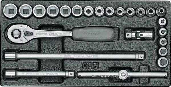 Gedore 5621220 1500 E-30 L Gereedschapinlegstuk  (l x b x h) 158 x 310 x 42 mm