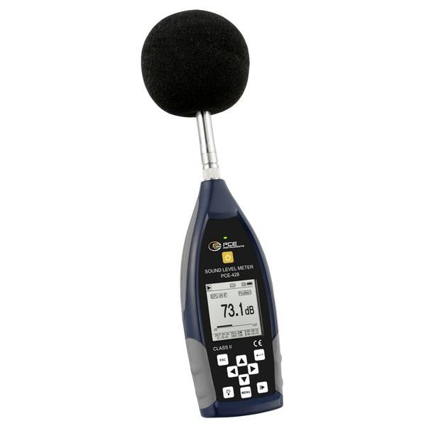PCE Instruments PCE-428 Decibelmeter Datalogger 25 - 136 dB 20 Hz - 12.5 kHz USB