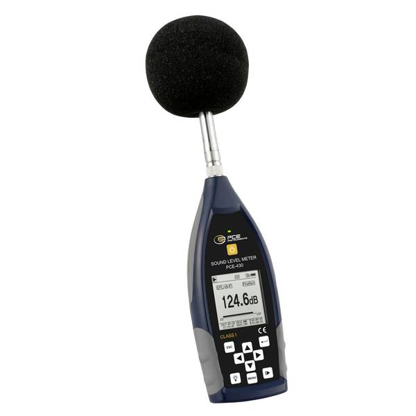 PCE Instruments PCE-430 Decibelmeter Datalogger 22 - 136 dB 3 Hz - 20 kHz USB