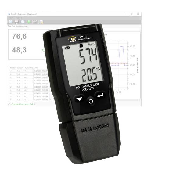 PCE Instruments PCE-HT 72 PCE-HT 72 PDF-datalogger 0 tot 100 % Hrel