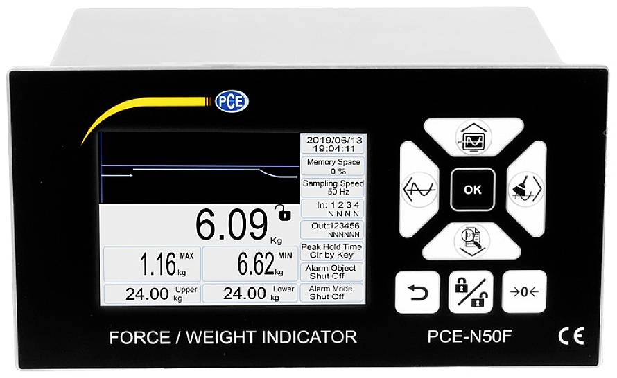 PCE Instruments PCE-N50F Krachtmeter Fabrieksstandaard (zonder certificaat) – Foto 2 van 2