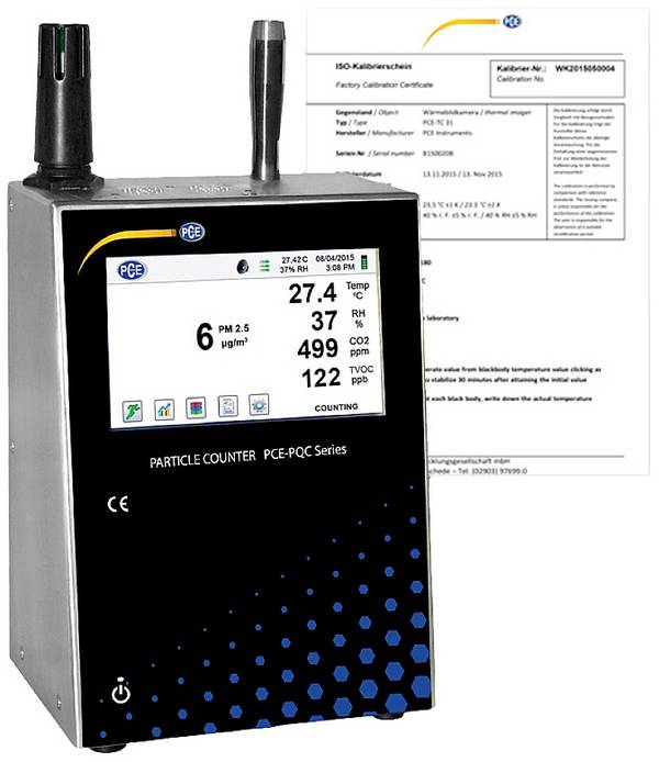 PCE Instruments PCE-PQC 22EU Deeltjesteller