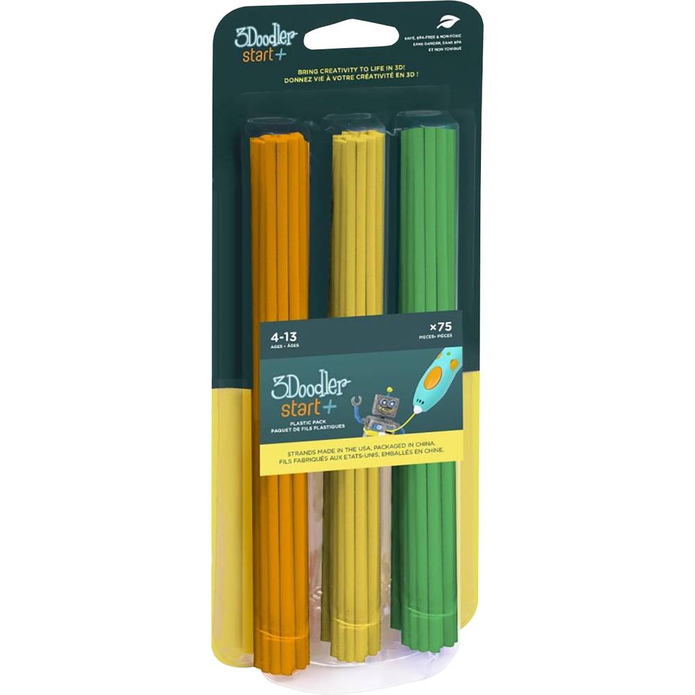 3Doodler 3DS-ECO-MIX2-75 Start Mix 2 Filament PLA kunststof Oranje, Geel, Groen 75 stuk(s)