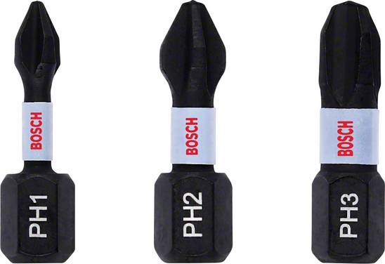 Bosch Accessories Bosch Power Tools 2608522470 Kruis-bit 3-delig Kruiskop Phillips Torsion zone