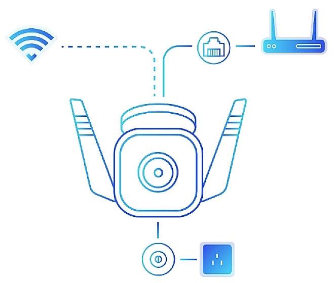 TP-LINK TP-Link Tapo C310 Cubo Telecamera di sicurezza IP Esterno 2304 x 1296 Pixel Pare TAPO C310 IP Bewakingscamera Wi-2
