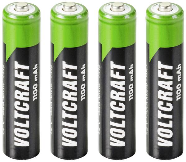 VOLTCRAFT HR03 Oplaadbare AAA batterij (potlood) NiMH 1100 mAh 1.2 V 4 stuk(s)