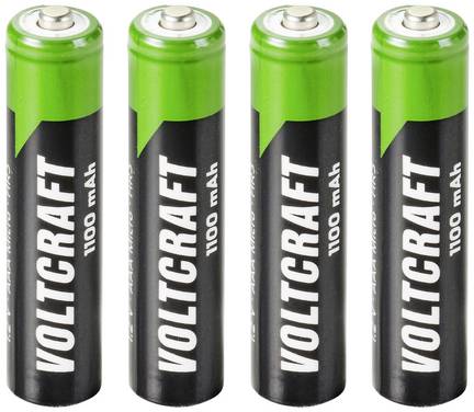 VOLTCRAFT HR03 Oplaadbare AAA batterij (potlood) NiMH 1100 mAh 1.2 V 4 stuk(s)