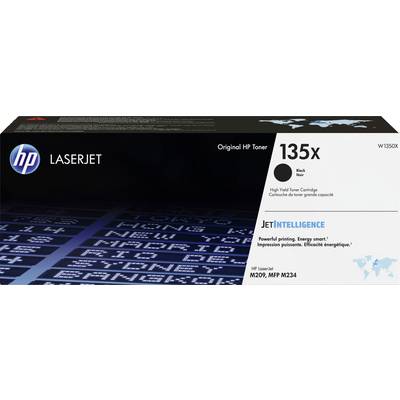 HP LaserJet Toner 135x in originele verpakking. Bevat zwarte toner voor modellen M209, MFP M234. Eigenschappen: 'JetIntelligence'.