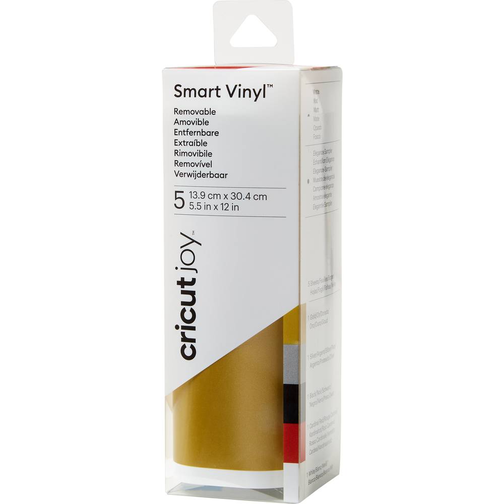 Cricut Joy Smart Vinyl | verwijderbaar | elegance sampler | 14x30cm | 5 vellen