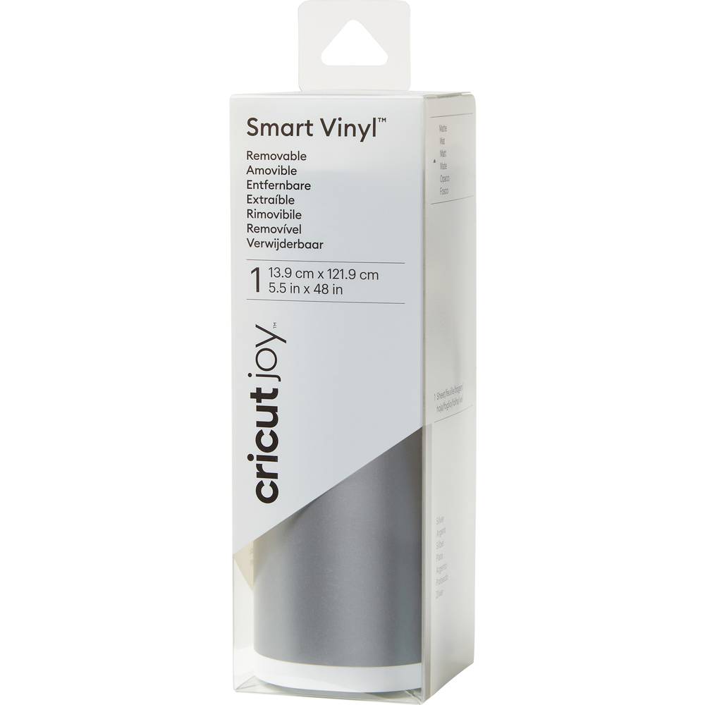 Cricut Joy Smart Vinyl | verwijderbaar | zilver | 14x122cm