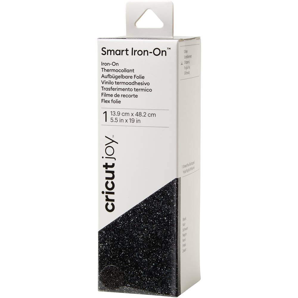 Cricut Joy Smart Iron-On | glitter zwart | 14x48cm