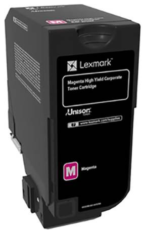 Lexmark tonercartridge met hoog rendement in de kleur Magenta.