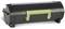 Zwarte tonercartridge met groene handgreep, rechthoekige vorm, geschikt voor printer.