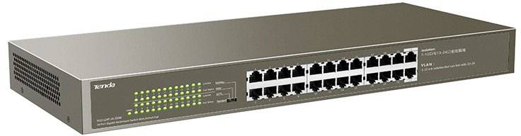 Tenda TEG1124P-24-250W TEG1124P-24-250W Netwerk switch 24 poorten 10 / 100 / 1000 MBit/s PoE-functie-1