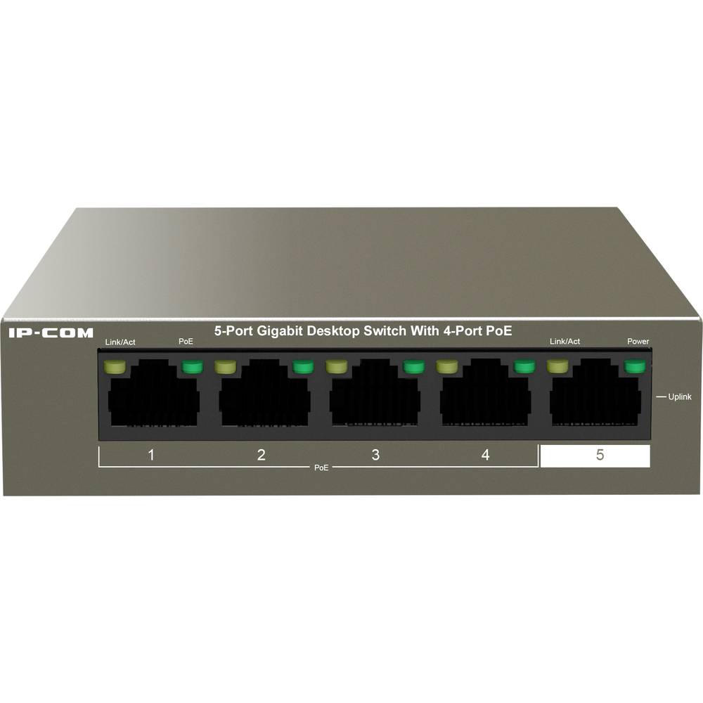 IP-COM Networks G1105P-4-63W V1.0 Netwerk switch 5 poorten 10-100-1000 MBit-s PoE-functie