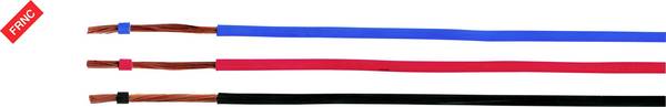 HELU 51400-100 Enkele ader H05Z-K 1 x 1 mm² Rood-wit 100 m