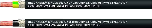 HELU 10918-100 Leidingdraad SINGLE 600-CY-J 1 x 35 mm² Groen-geel 100 m