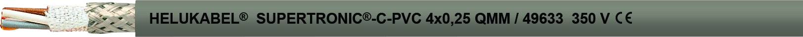 HELU 49621 Geleiderkettingkabel S-TRONIC®-C-PVC 3 x 0.14 mm² Grijs 100 m-0