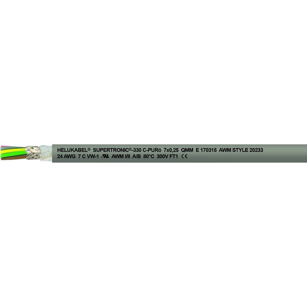Helukabel 49800 Geleiderkettingkabel S-TRONIC-330 C-PURö 5 x 0.14 mm² Grijs 100 m