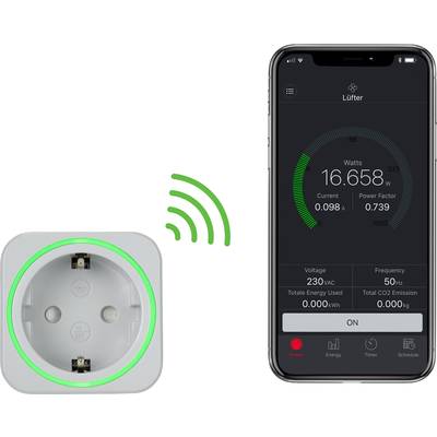 VOLTCRAFT SEM6000 SE Energiekostenmeter Bluetooth-interface, Gegevensexport, Datalogger, TRMS, Instelbaar stroomtarief, -4