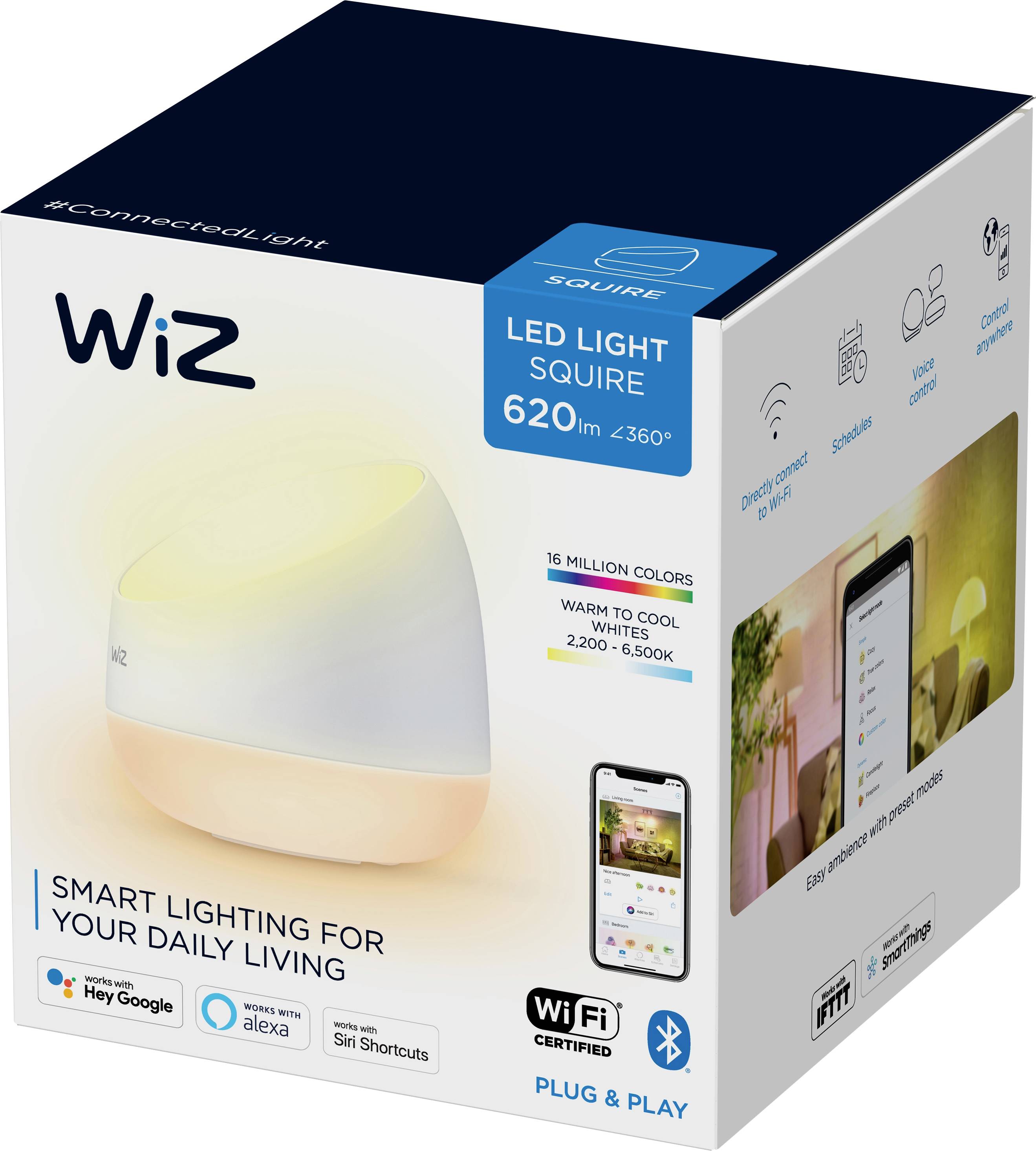 WiZ SQUIRE WiZ Portable 9W 22-65K RGB 871951455302600 LED-tafellamp LED 9 W Wit-2