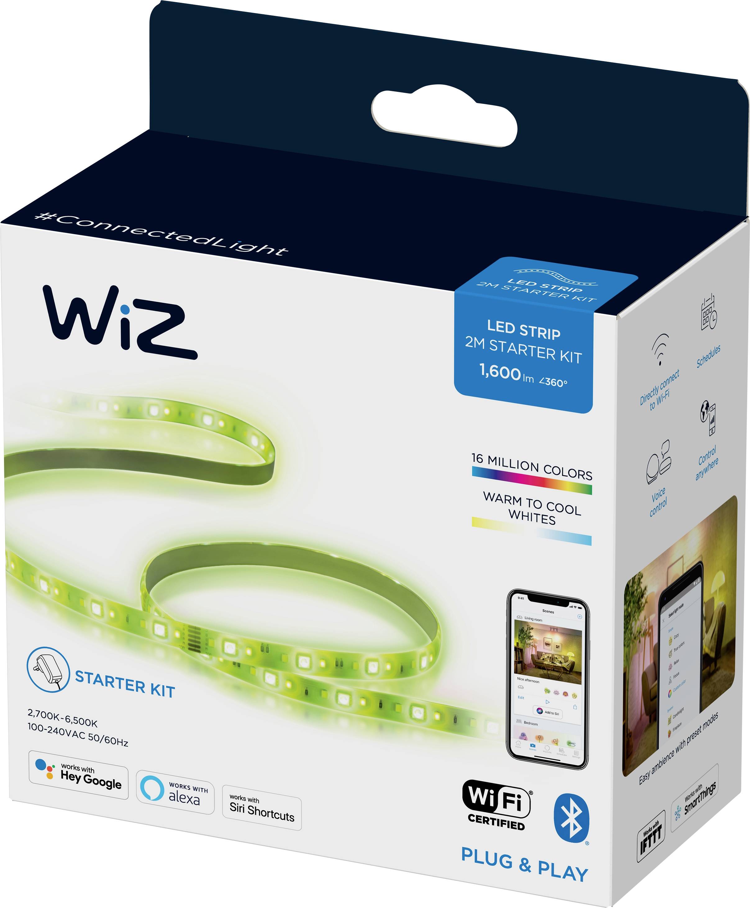 WiZ 871869978816200 LED-lamp 20 W Meerkleurig Besturing via App 1 stuk(s)