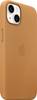 Leather Backcover MagSafe Apple iPhone 13 - Golden Brown