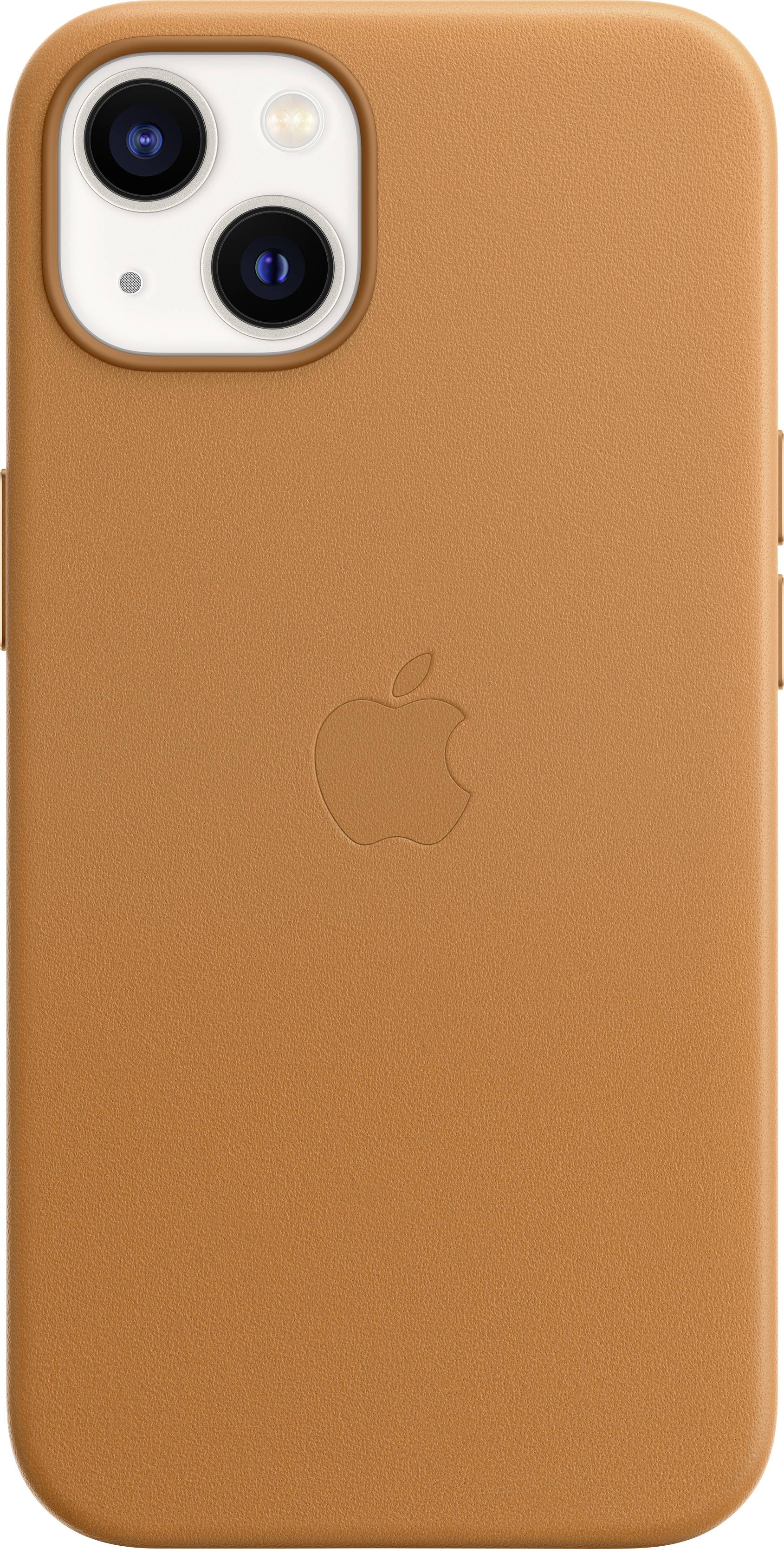 Leather Backcover MagSafe Apple iPhone 13 - Golden Brown-1