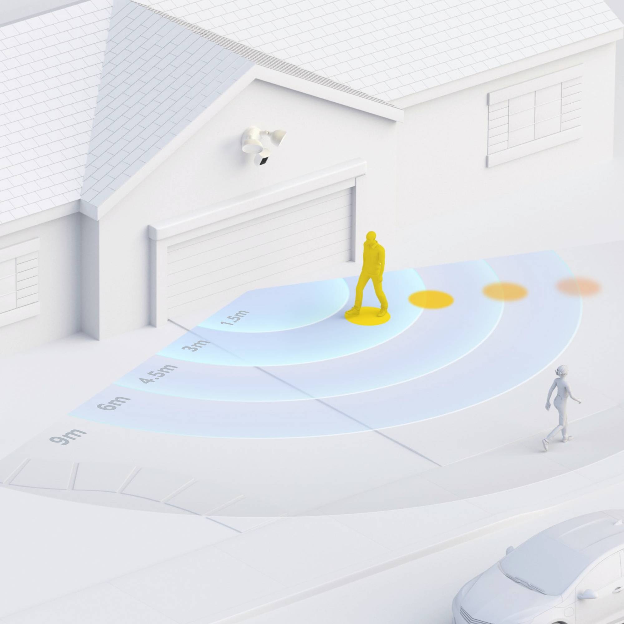 WiFi IP-Compactcamera 1920 x 1080 Pixel ring Floodlight Cam Wired Pro White 8SF1E1-WEU0 Buiten-10