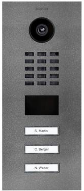 DoorBird D2103V  Buitenunit voor Video-deurintercom via WiFi LAN  RVS, IJzermica (zijdemat)