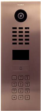 DoorBird D2101KV  Buitenunit voor Video-deurintercom via WiFi LAN  RVS V2A (geborsteld), Bronslook