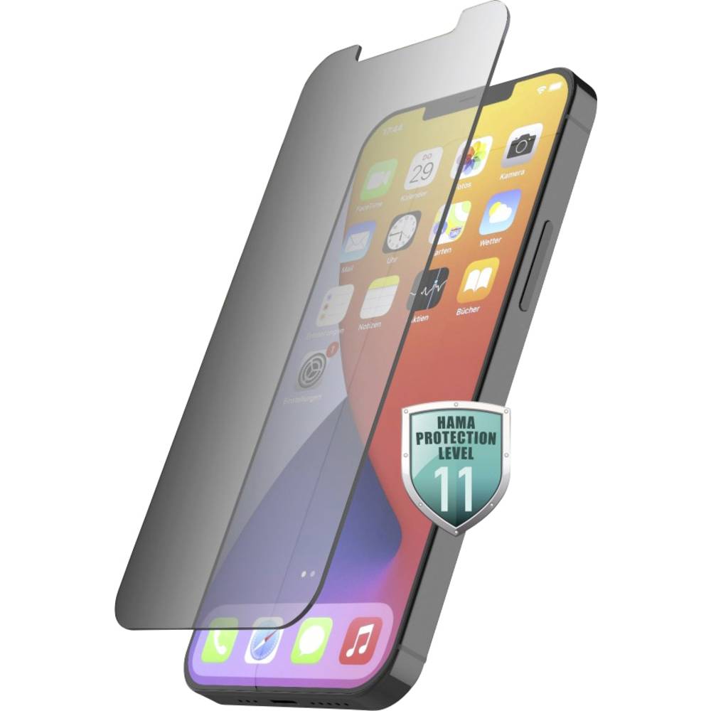Hama Privacy Screenprotector (glas) Geschikt voor: Apple iPhone 13/13 1 stuk(s)