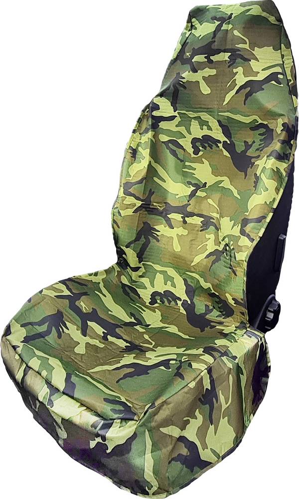 HP Autozubehör 19333 Sitzschoner Camouflage Werkplaatsbeschermhoes   Polyester Camouflage groen Passagier, Bestuurder