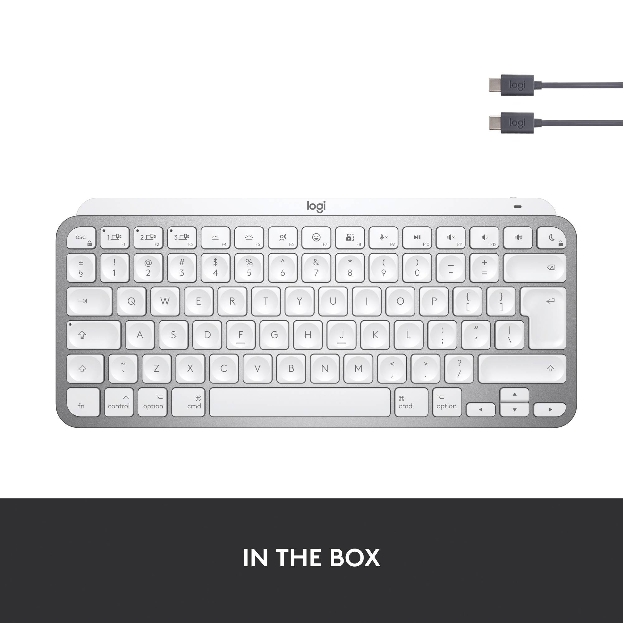 Logitech MX Keys Mini voor Mac Draadloos Toetsenbord QWERTZ Zilver/Wit (920-010519)-13