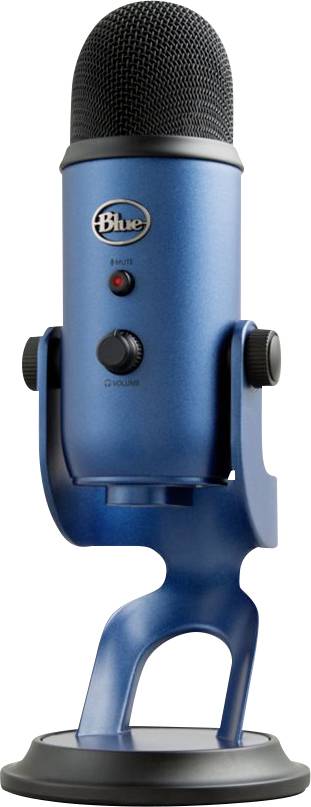 Blue Microphones Yeti PC-microfoon Blauw Kabelgebonden, USB