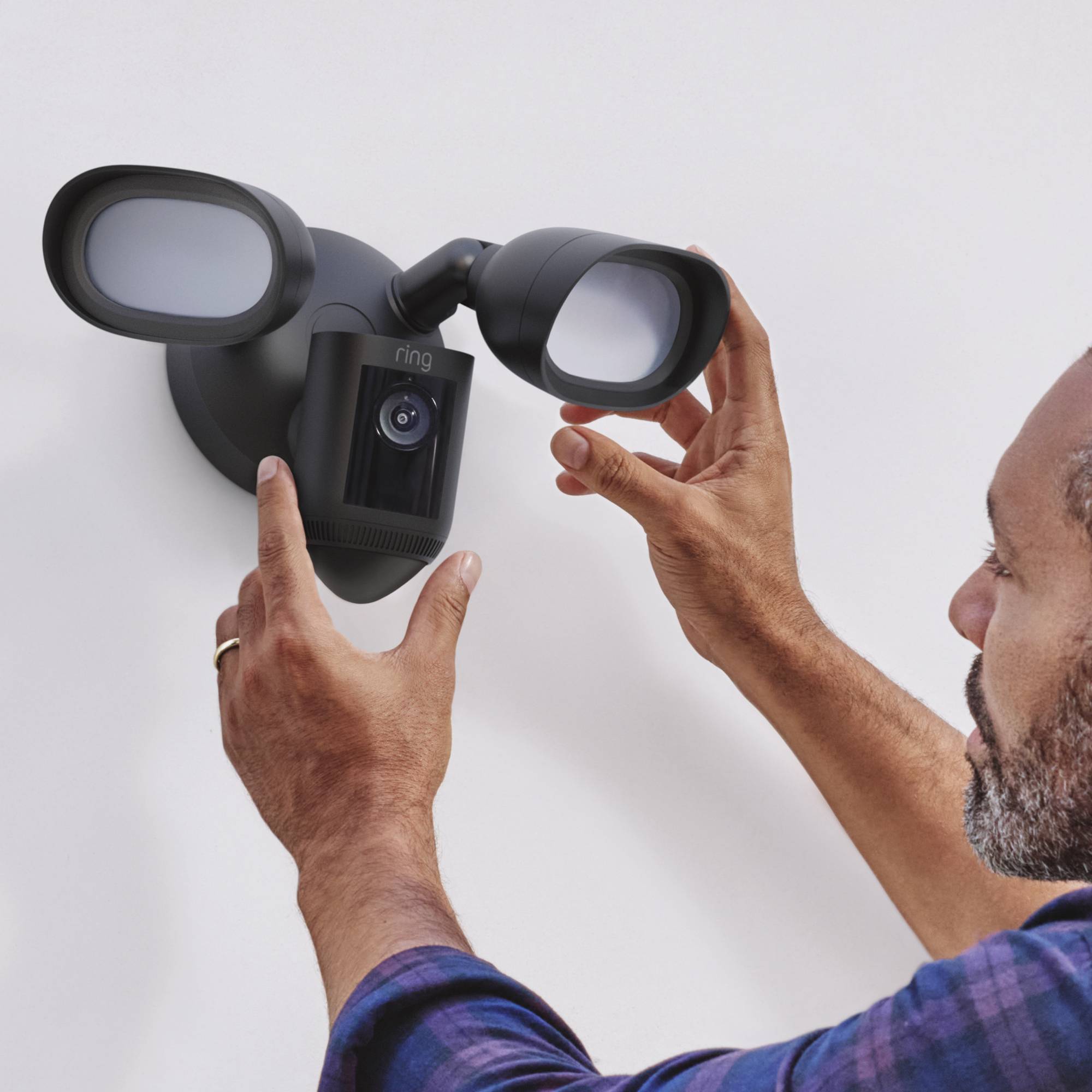 WiFi IP-Compactcamera 1920 x 1080 Pixel ring Floodlight Cam Wired Pro Black 8SF1E1-BEU0 Buiten-5