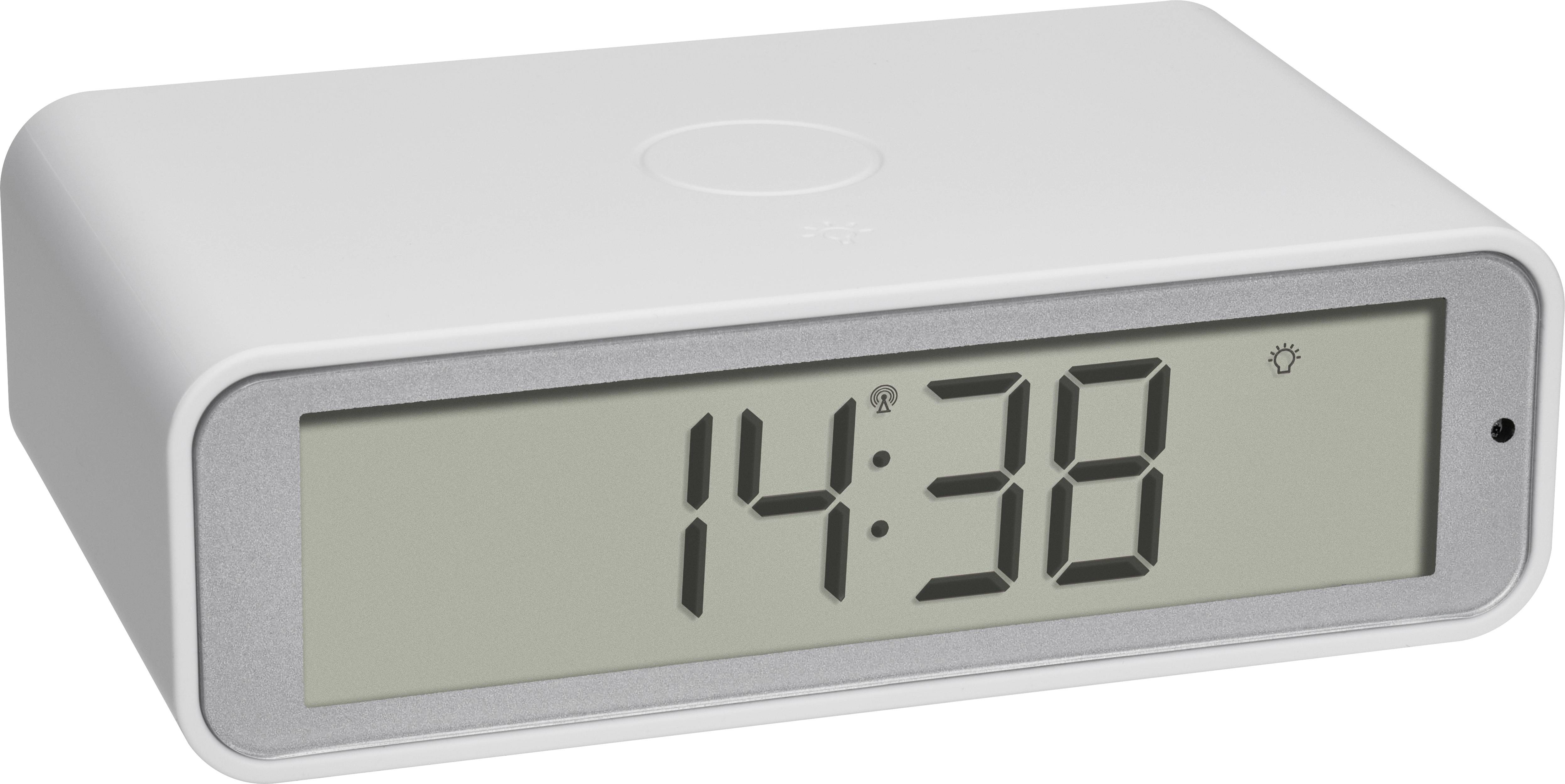 TFA Dostmann 60.2560.02 Zendergestuurd Wekker Wit Alarmtijden 1