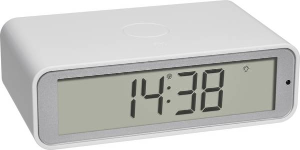 TFA Dostmann 60.2560.02 Zendergestuurd Wekker Wit Alarmtijden 1