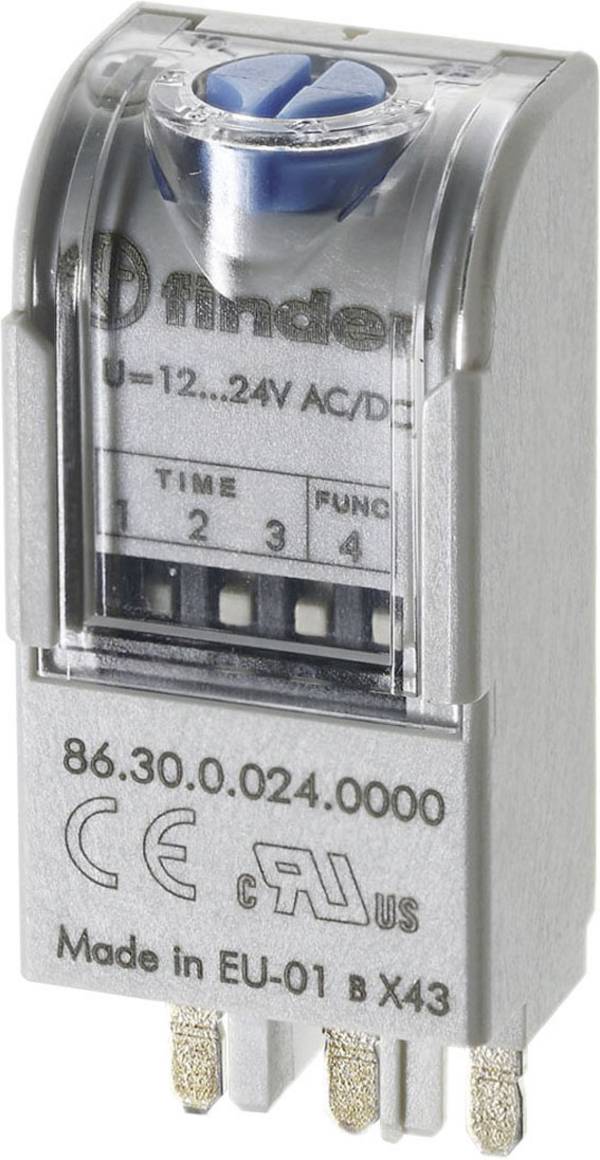 Finder 86.30.0.024.0000T 86.30.0.024.0000T Multifunctionele tijdschakelaar Multifunctioneel 1 stuk(s) Tijdsduur: 0.05 - 360000 s