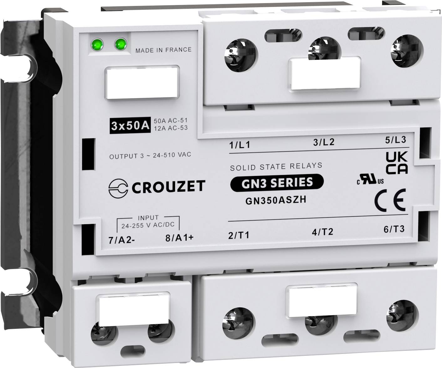 Crouzet Halfgeleiderrelais GN350ASZH 50 A Schakelspanning (max.): 510 V/AC Speciale nuldoorgang 1 stuk(s)