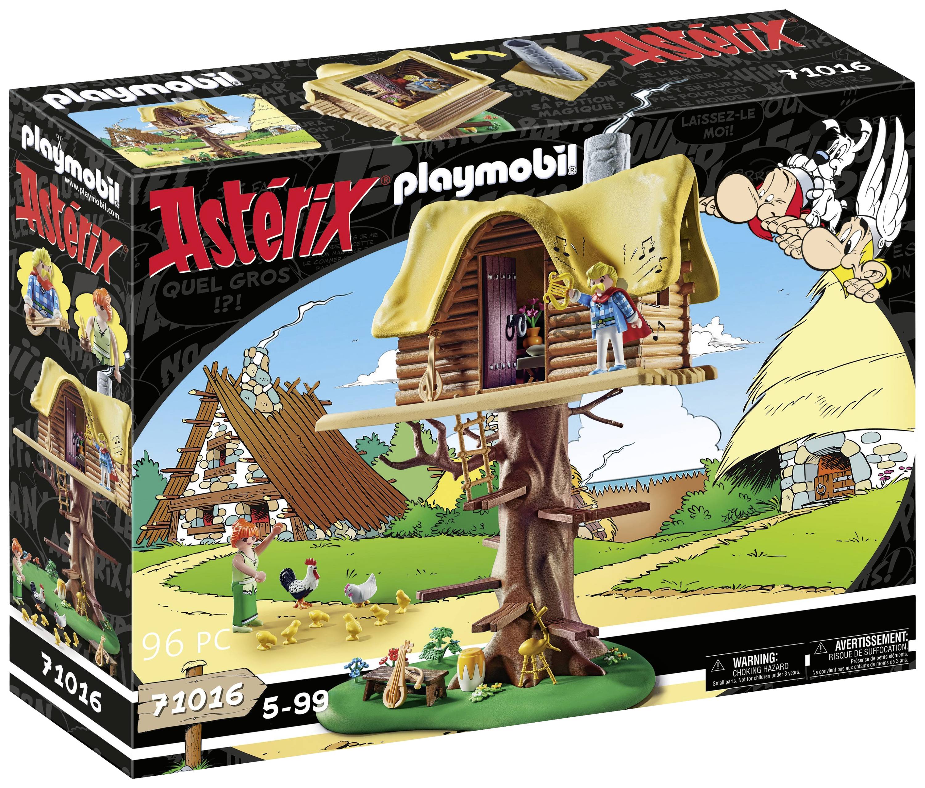 Playmobil Asterix 71016 Troubadix met boomhuis